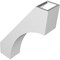 Ekena Millwork 3 1/2-in. W x 12-in. D x 16-in. H Westlake Architectural Grade PVC Knee Brace BRCP035X12X16WTL - alternate 6
